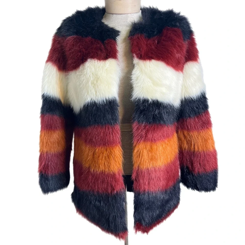 women Jessica Simpson fur coat size XS - Picture 1 of 1